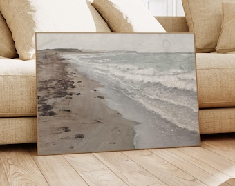 beach wall art | vintage summer decor | beach house wall art | muted home decor | vintage art print | kikiandnim | digital print