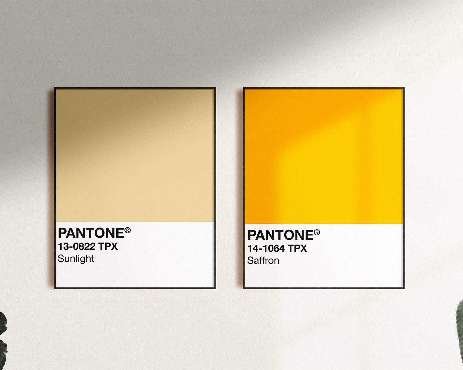 Pantone saffron print pantone art pantone print orange | Etsy