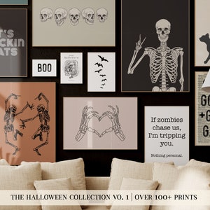 halloween mega bundle collection | over 100 PRINTABLES | halloween wall art printable |  halloween decor | kikiandnim | printable wall art