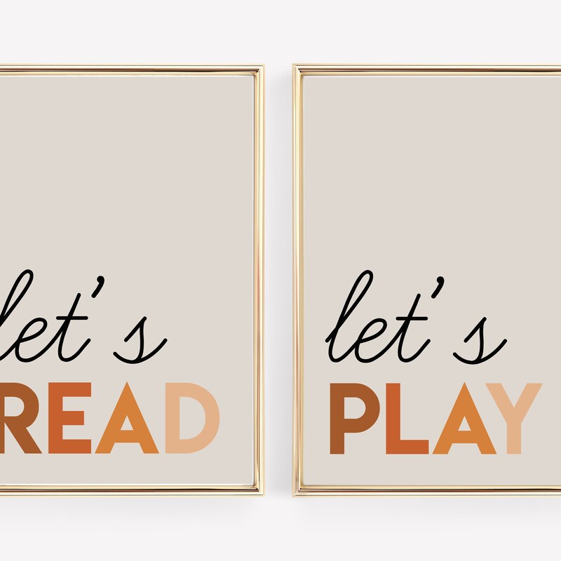 Lets Read Sign - Etsy