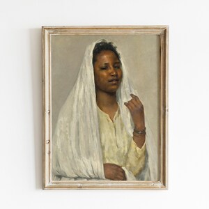 black history month wall art | vintage black woman wall art | set of 6 vintage prints | black woman painting | kikiandnim | printable art image 3