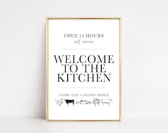 keukenbord | keuken wanddecoratie | keuken kunst aan de muur | keuken kunstprint | woondecoratie | keuken afdrukbare muurkunst | digitaal downloaden
