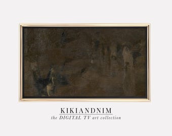 Moody Brown Samsung Frame TV Art | Vintage Abstract Painting | KIKIANDNIM | Digital TV Art
