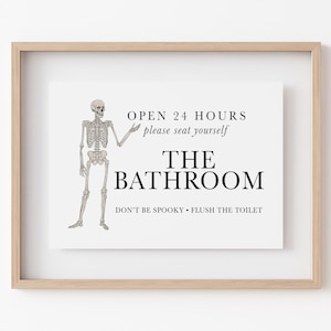 Halloween Bathroom Decor 6 PRINTABLES Halloween Bathroom Prints ...