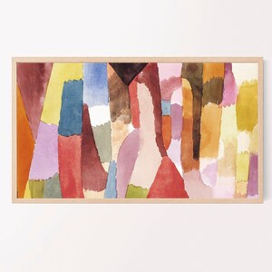 Samsung frame tv-kunst schilderij | kleurrijke abstracte frame tv-kunst | moderne Samsung kunst-tv | abstracte tv-kunst | digitaal downloaden afbeelding 2