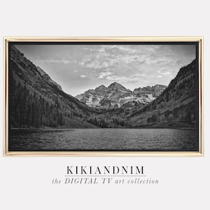 samsung rahmen fernseher berg | schwarz weiß samsung art fernseher | Landschaft Bilderrahmen | digitaler download für samsung rahmen fernseher