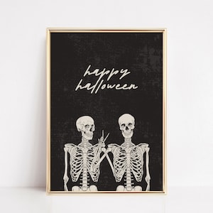 halloween decor | halloween printable wall art | happy halloween sign | halloween poster | halloween art | kikiandnim | digital print