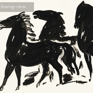ヴィンテージ馬アートプリント | アンティーク馬エッチング | ヴィンテージ印刷可能ウォールアート | 農家の装飾 | 馬術プリント | デジタルダウンロード 画像 3