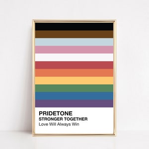pride print | inclusive pride flag | pride home decor | LGBTQ gift | queer wall art | LGBT pride decor | pride art | digital download