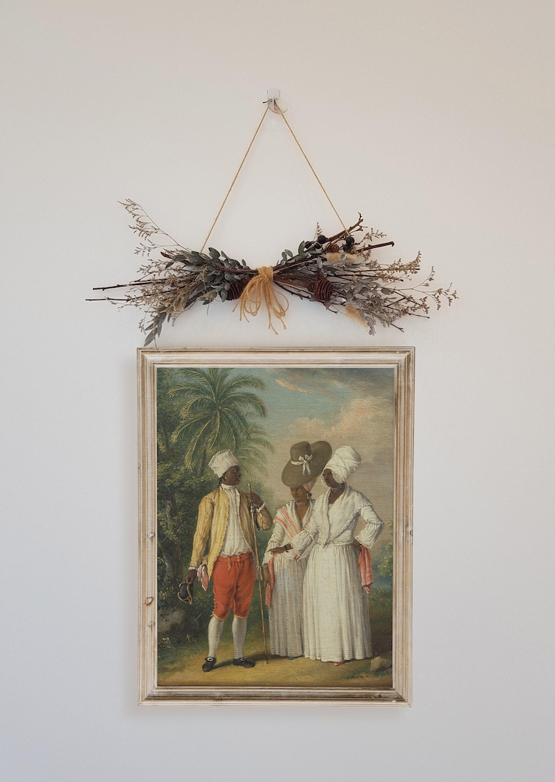 vintage art prints | antique wall art | printable oil painting | african american wall art | vintage print | african art | digital download image 5