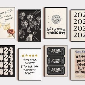 Trendy New Years Eve Decorations 8 PRINTABLES New Year 2024 Printable ...