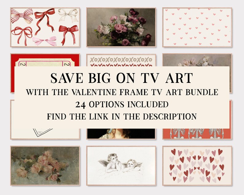 samsung frame tv art | valentines day tv art | neutral frame tv art | art for frame tv | the frame tv art | kikiandnim | digital download image 3