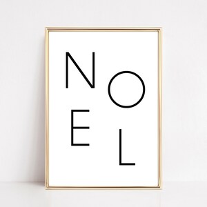 Christmas Printable Minimalist Christmas Print Christmas Wall Art Noel ...