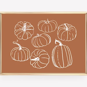pumpkin wall art | fall printable wall art | halloween kitchen decor | halloween wall art | fall print | kikiandnim | digital print