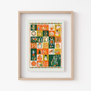 Christmas Advent Calendar Printable Advent Calendar Christmas Countdown ...
