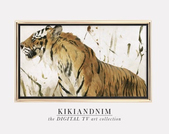 cadre tv art | art tv cadre samsung | art neutre pour cadre tv | art du tigre vintage | le cadre tv art | kikiandnim | art de la télévision numérique