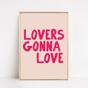 trendy pink wall art | cute valentines decor | girly wall art | aesthetic home decor | valentines wall art | kikiandnim | digital print