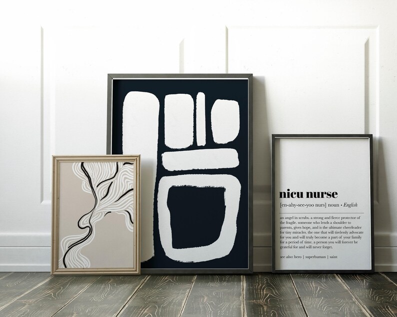 impresión de definición de enfermera nicu / regalo de posgrado de enfermera / regalo de enfermera neonatal / regalo de enfermera icu / regalo para enfermera / arte de pared de enfermera / descarga digital imagen 3