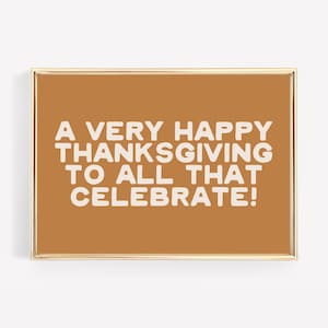 happy thanksgiving sign | thanksgiving decor | friendsgiving decor | thanksgiving printable wall art | kikiandnim | digital print