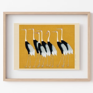 Japanese Red-Crowned Cranes | Ogata Korin | Ukiyo-e | Japanese Woodblock | Fine Art Print | The Vintage Poster Shop