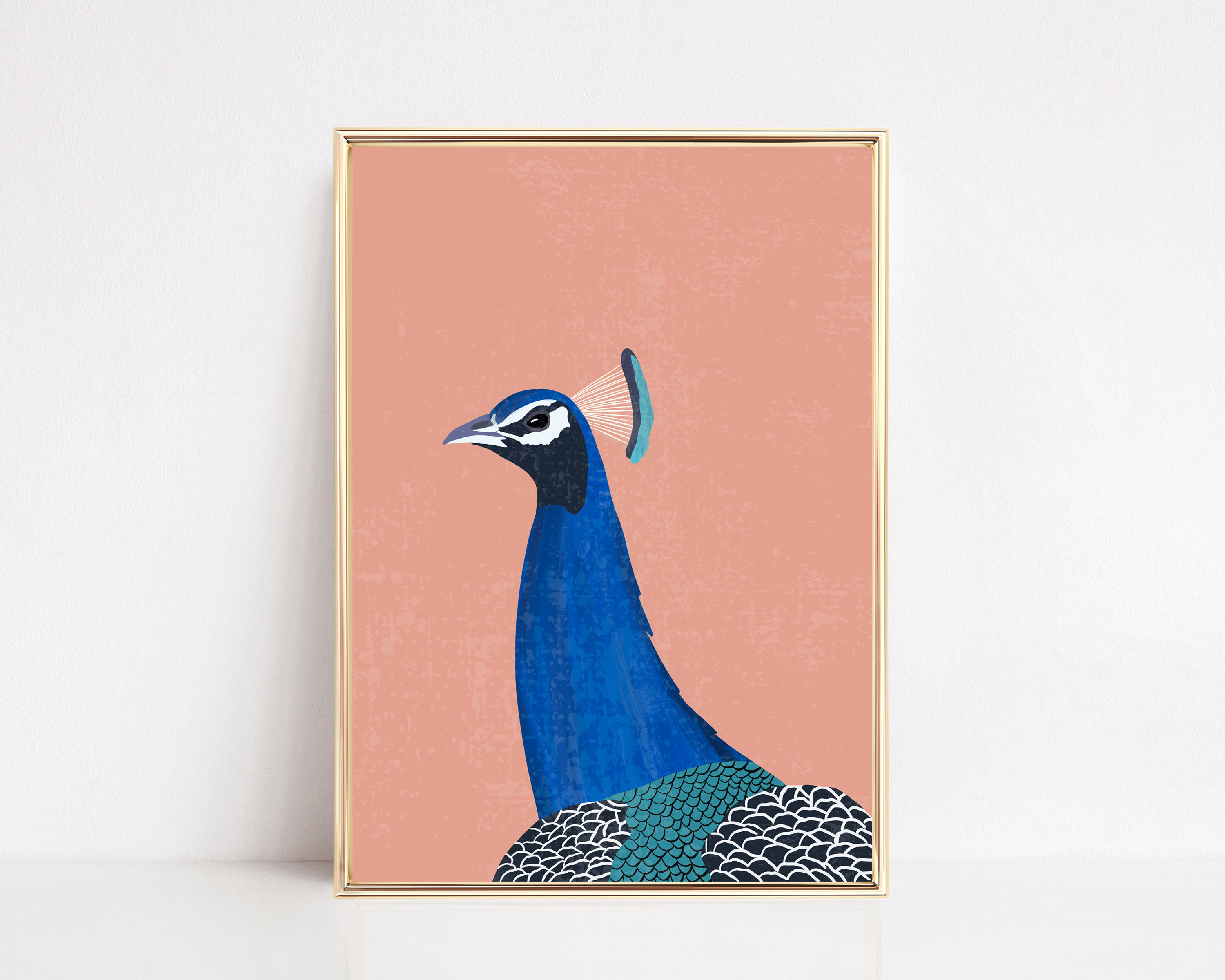 Peacock Wall Art Peacock Art Print Boho Wall Art Peacock Etsy