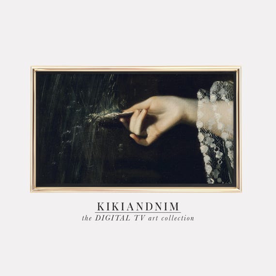 samsung frame tv art | halloween tv art | vintage halloween art for frame tv | the frame tv artwork | dark academia decor | kikiandnim