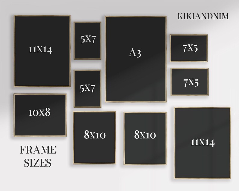 eclectic wall art | 10 wall art prints | gallery wall set | colorful wall art | mid century modern | kikiandnim | printable wall art image 8