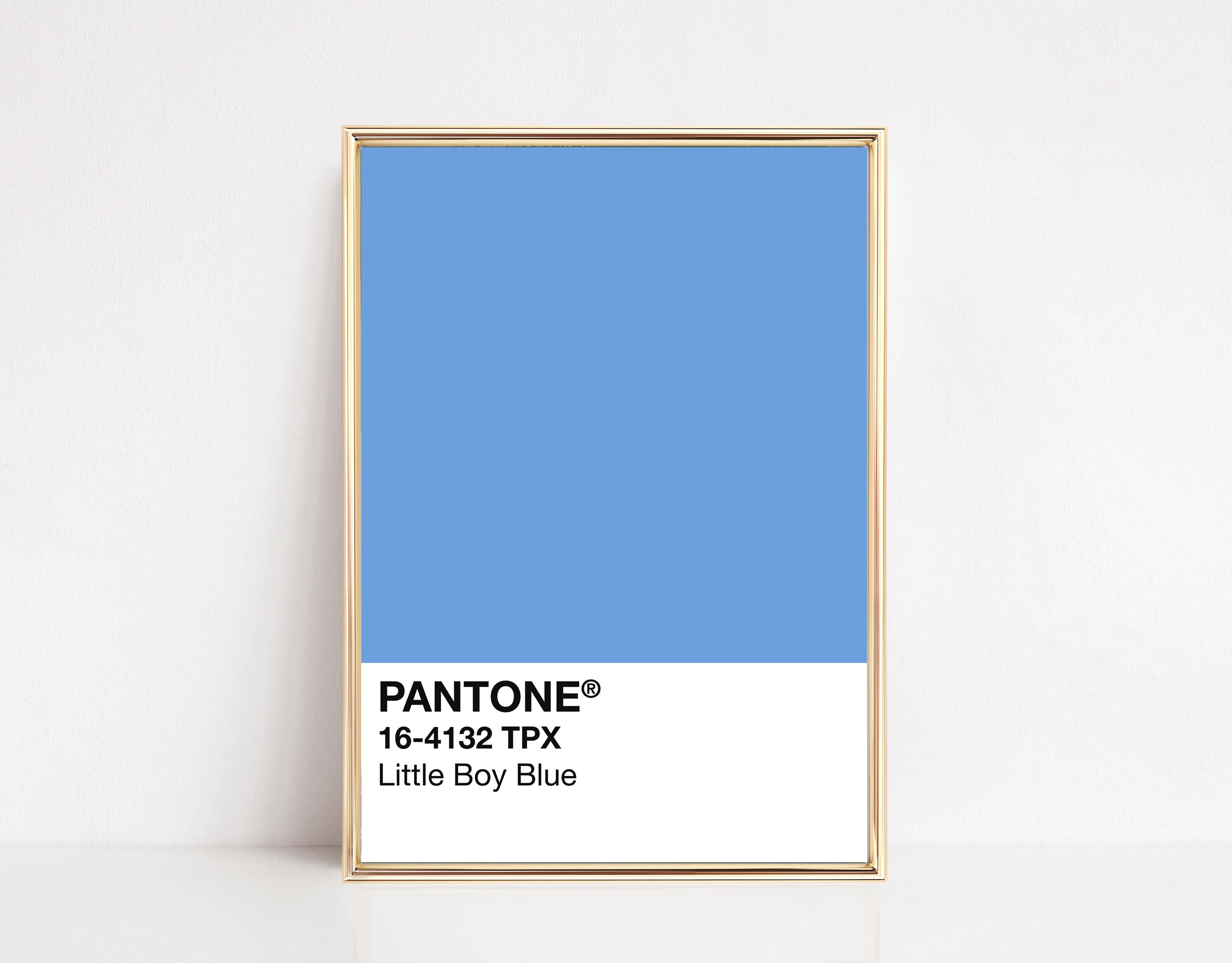 Pantone little boy blue print pantone print pantone poster Etsy