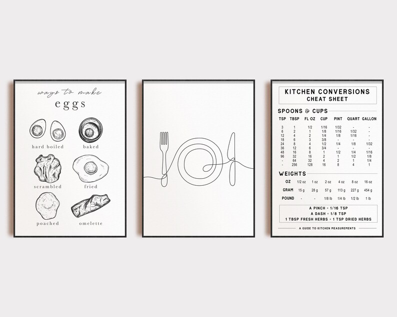 kitchen print set of 10 printables kitchen wall art -... Kitchen Print Set of 10 PRINTABLES Kitchen Wall Art - Etsy