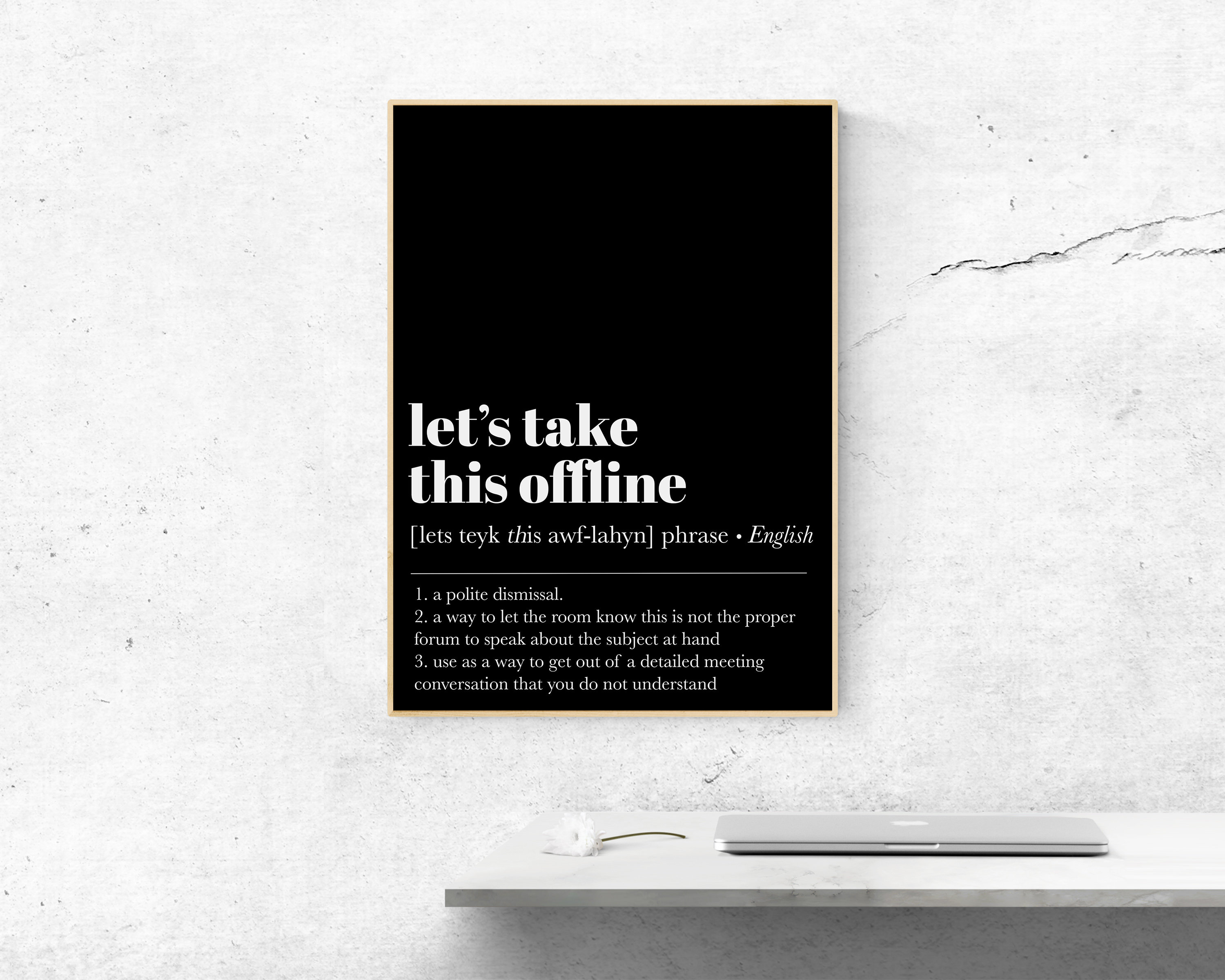 Office Wall Art Funny Home Office Decor Home Office Art | Etsy