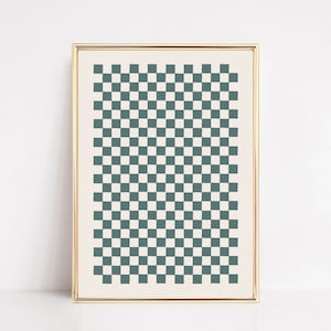 checkered wall art | groovy wall art | retro wall art | mid century modern print | trendy wall art | boho decor | kikiandnim | digital print