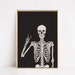 skeleton print | halloween printable wall art | halloween decor | halloween poster | halloween print | halloween printable |digital download 
