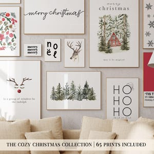mega bundle di stampe natalizie / 65 STAMPA NATALIZIE / decorazioni natalizie accoglienti / decorazioni murali natalizie minimaliste / kikiandnim / stampe digitali