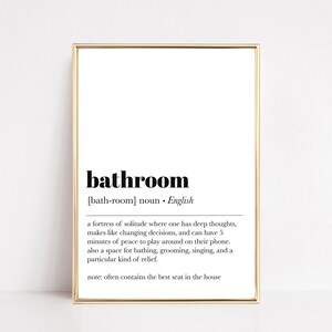 Bathroom Wall Art | Bathroom Decor | 8 PRINTABLES | Funny Bathroom Art ...