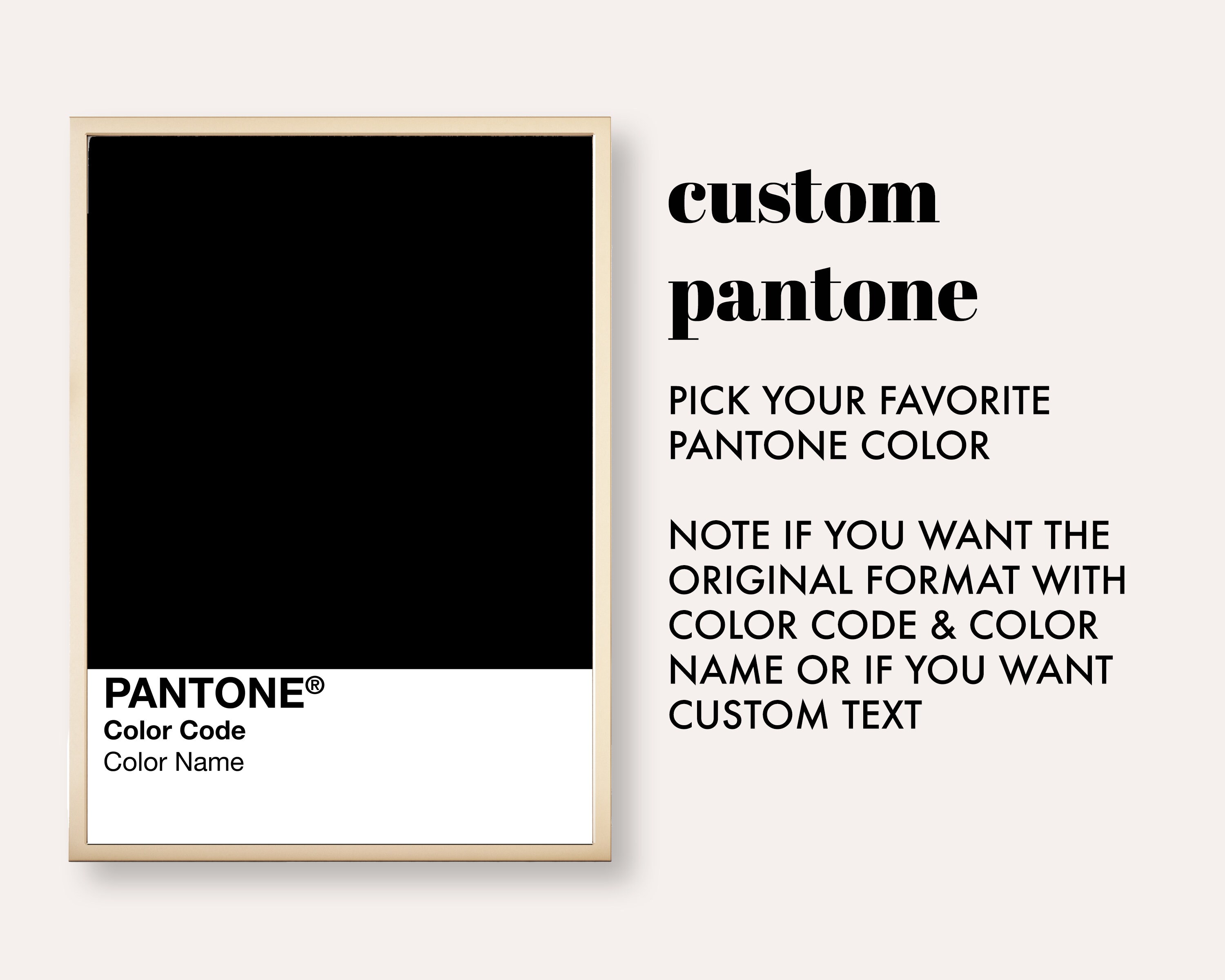 Pantone little boy blue print pantone print pantone poster Etsy