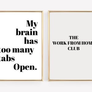 home office gallery wall art prints | set of 12 prints | minimalist office decor | modern office wall art | kikiandnim | printable wall art image 5