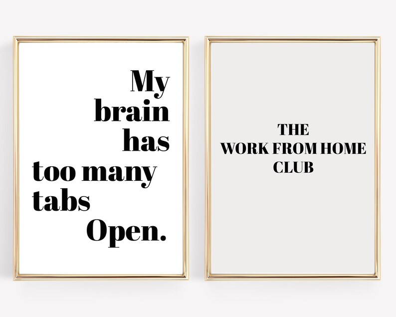home office gallery wall art prints | set of 12 prints | minimalist office decor | modern office wall art | kikiandnim | printable wall art image 5