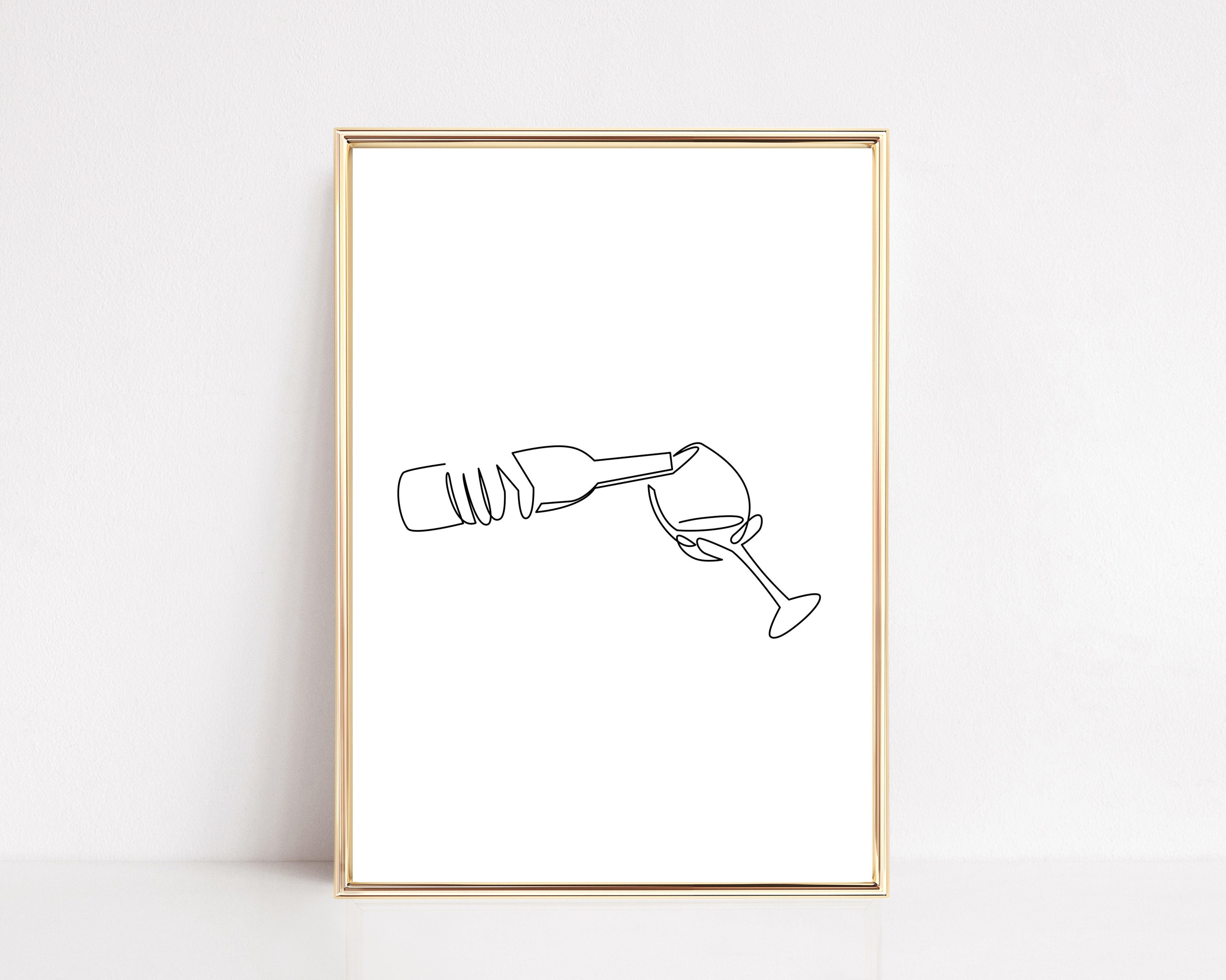 Printable Wall Art for Bar Cart Cheers Bar Cart Print Etsy