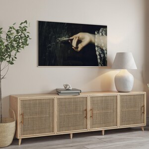 samsung frame tv art | halloween tv art | vintage halloween art for frame tv | the frame tv artwork | dark academia decor | kikiandnim image 2