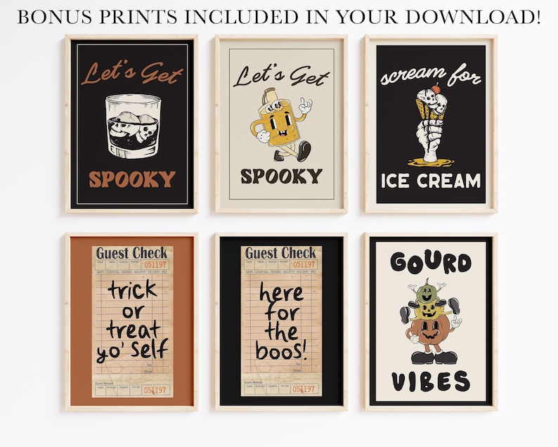 halloween printable wall art | 40 HALLOWEEN PRINTS | halloween decor | halloween prints | halloween wall decor | kikiandnim | digital prints image 9
