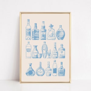 barwagen decor | hemelsblauwe kunst aan de muur | barwagen afdrukken | barwagen kunst aan de muur | trendy wandprints | kunst aan de grote muur | kikiandnim | digitale afdruk