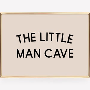 little man cave print | boy nursery decor | neutral boys room decor | boys bedroom decor | boho nursery | kikiandnim | printable wall art