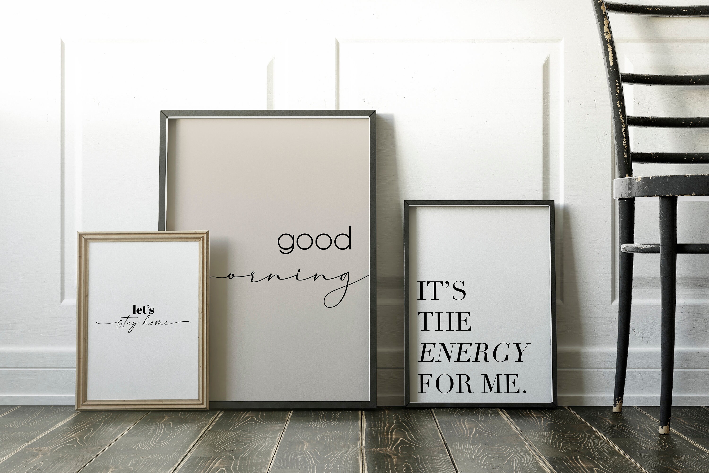 Lets Stay Home Sign Stay Home Printable Living Room Wall | Etsy