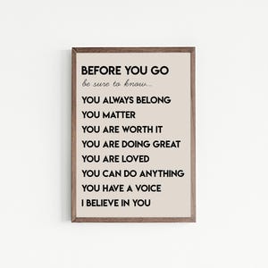 affirmation wall art for kids | inspirational classroom decor | kids room decor | positive classroom wall art | printable wall art image 5