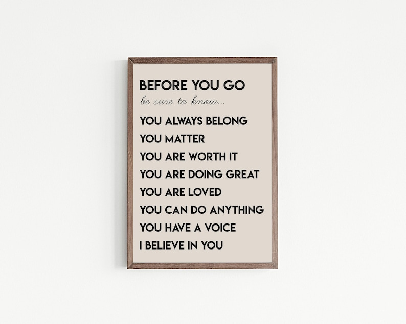 affirmation wall art for kids | inspirational classroom decor | kids room decor | positive classroom wall art | printable wall art image 5