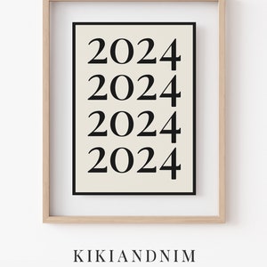 New Year 2024 Printable Nye Decor New Years Eve Decorations Printable ...