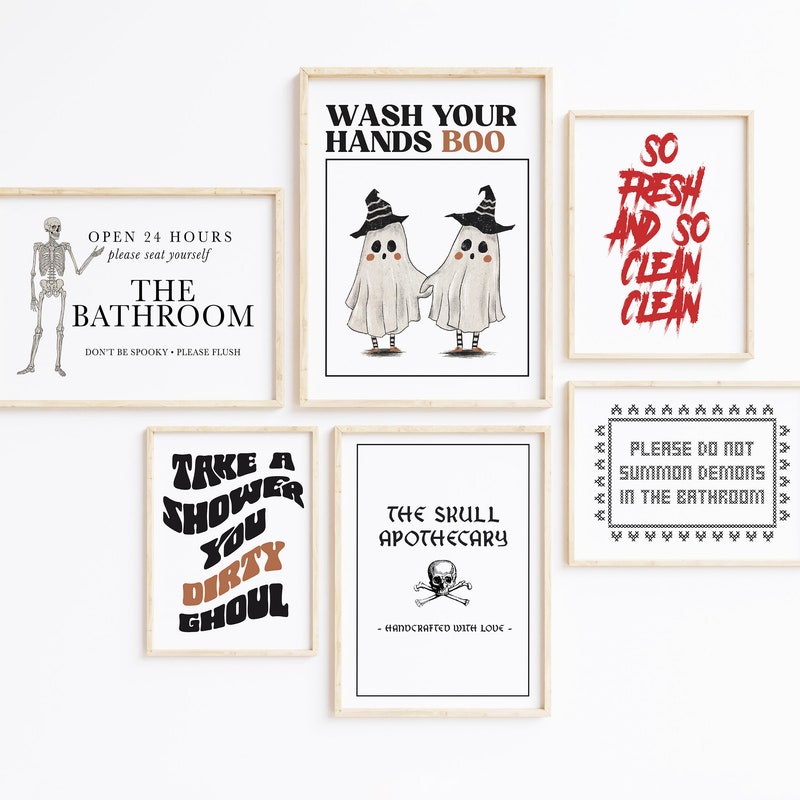 Halloween Bathroom Decor - Etsy