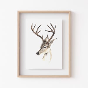 decorazioni invernali da parete / stampa di cervo / decorazioni da parete con cervo / stampe natalizie da parete / decorazioni natalizie da parete / decorazioni natalizie accoglienti / download digitale immagine 2