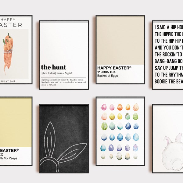 Easter Printable Wall Art - Etsy