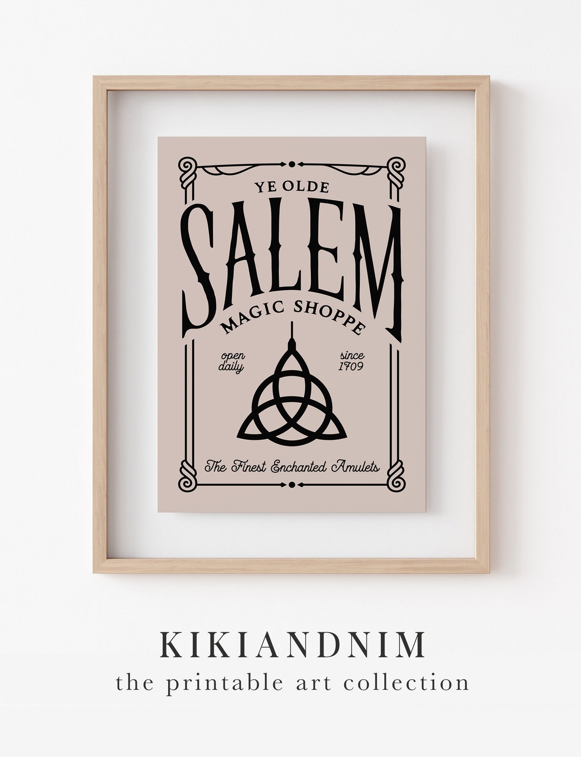 Pink Witchy Decor Halloween Printable Wall Art Cute - Etsy